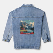 Canada Travel Poster Denim Jacket (Achterkant)