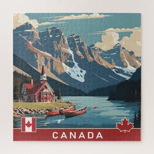 Canada Travel Poster Legpuzzel (Verticaal)