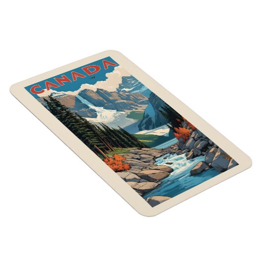 Canada Travel Poster Magneet (Rechterzijde)