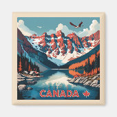 Canada Travel Poster Magneet (Voorkant)