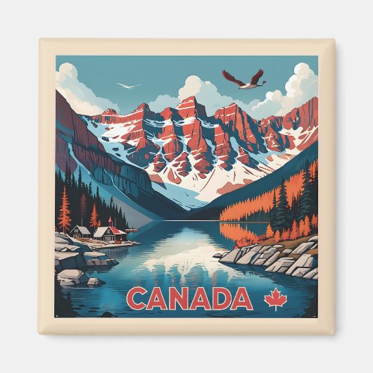Canada Travel Poster Magneet (Voorkant)