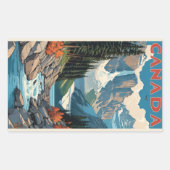 Canada Travel Poster Rechthoekige Sticker (Voorkant)