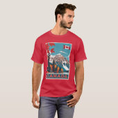 Canada Travel Poster T-shirt (Voorkant volledig)