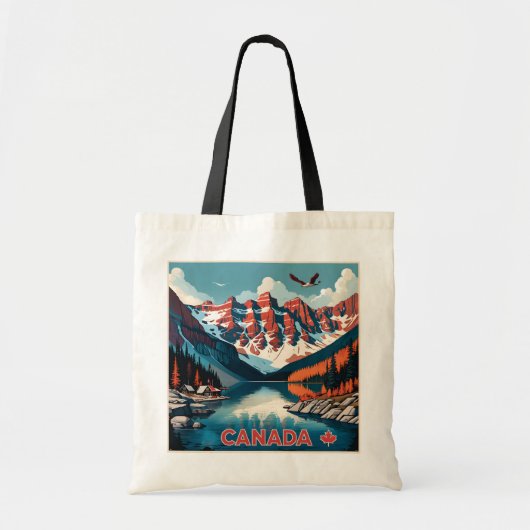 Canada Travel Poster Tote Bag (Voorkant)