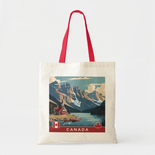 Canada Travel Poster Tote Bag (Voorkant)