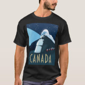 Canada Trein reizen poster T-shirt (Voorkant)