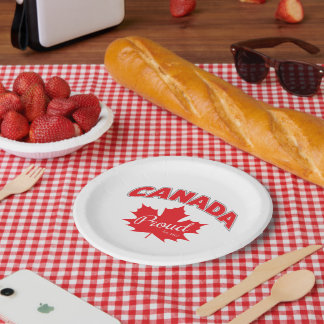 "Canada Trots Est. 1867" met esdoornblad grafisch Papieren Bordje