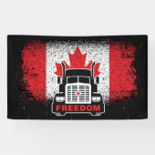 Canada Trucker Freedom Convoy 2022 Spandoek (Horizontaal)