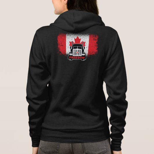 Canada Trucker Freedom Convoy 2022 T-Shirt (Achterkant)