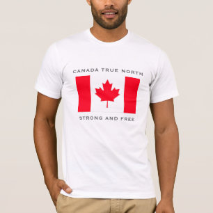 Canada True North Sterk en Vrij.  T-shirt