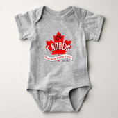 Canada. True North Strong en Free Romper (Voorkant)