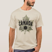Canada True North Strong en Free T-shirt (Voorkant)