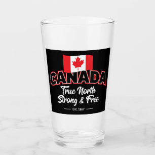 "Canada True North Strong & Free Est. 1867" (33,02 Glas