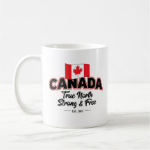"Canada True North Strong & Free Est. 1867" (33,02