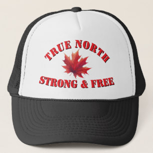 Canada True North Strong & Free Maple Leaf Trucker Pet