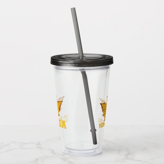 Canada Tumbler Gepersonaliseerde Varsity Canada ge Acryl Drinkbeker (Links)