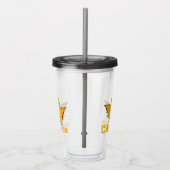 Canada Tumbler Gepersonaliseerde Varsity Canada ge Acryl Drinkbeker (Rechts)