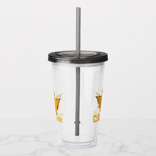 Canada Tumbler Gepersonaliseerde Varsity Canada ge Acryl Drinkbeker (Rechts)