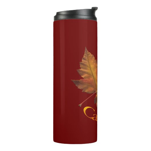 Canada Tumbler-Mokken najaar Mokken van Maple Leaf Thermosbeker (Gedraaid links)