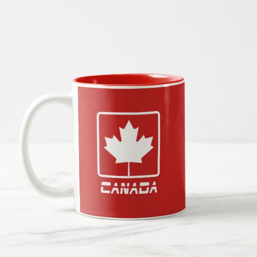 Canada Tweekleurige Koffiemok (Links)