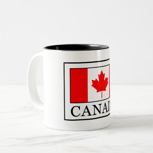 Canada Tweekleurige Koffiemok (Voorkant links)