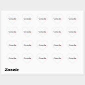 Canada typografie met rode esdoorn blad hart sticker (Vel)