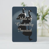 Canada Uitnodigingen Persoonlijke Canada Gans RSVP (Staand voorkant)