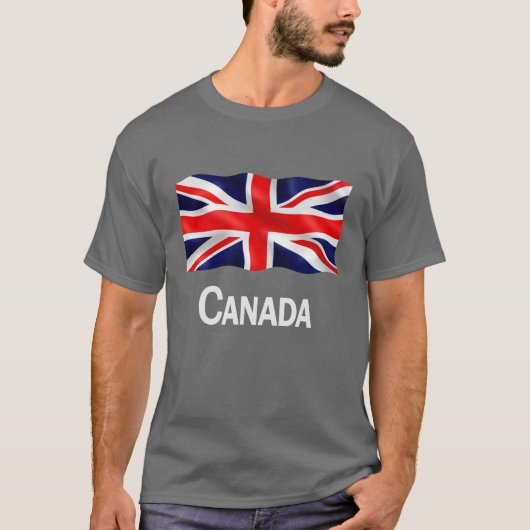 Canada Union Jack - Basic Dark T-Shirt (Voorkant)