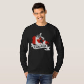 Canada USA America Hockey Canadian Maple Leaf  6 T-shirt (Voorkant volledig)
