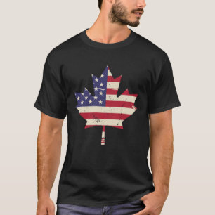 Canada USA Amerika Hockey Canadees Esdoornblad 5 T-shirt