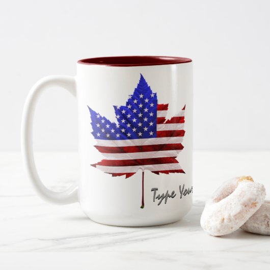 Canada USA Cups US / Canada Souvenir Mokken & Cups (Met donut)