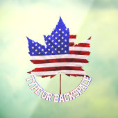 Canada USA Decal Personalized Window Decal Cling (Vel 3)