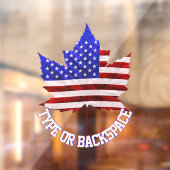 Canada USA Decal Personalized Window Decal Cling (Vel 2)