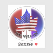 Canada USA Decal Persoonlijk Aandenken Sticker (Vel)