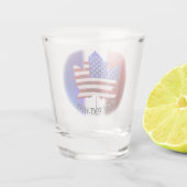 Canada USA Glasses US Canada Souvenir Shot Glass Glas (Achterkant)