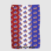 Canada USA Golf Towel Canada US Flag GOlf Gifts Golfhanddoek (Voorkant)