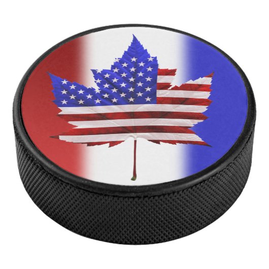 Canada USA Hockey Puck US Canada Souvenir Puck (3/4)