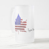 Canada USA Mokken US / Canada Souvenir Beer Glasse (Voorkant links)