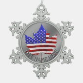Canada USA Ornament US Canada kerstversiering (Voorkant)