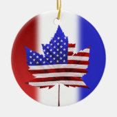 Canada USA Ornament US Canada Souvenir Puck (Voorkant)