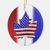 Canada USA Ornament US Canada Souvenir Puck (Links)