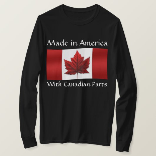 Canada USA Shirt Canada US Flag Souvenirs (Design voorkant)