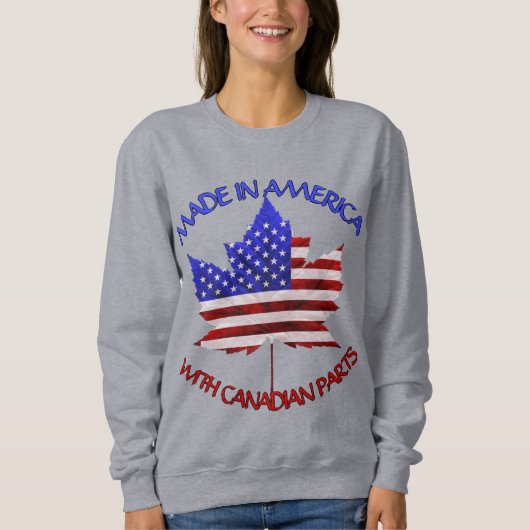 Canada USA Shirt Specialized US Canada Sweatshirt (Voorkant)