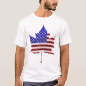 Canada USA Shirt US CAnada Souvenir T-shirt Mannen (Voorkant)