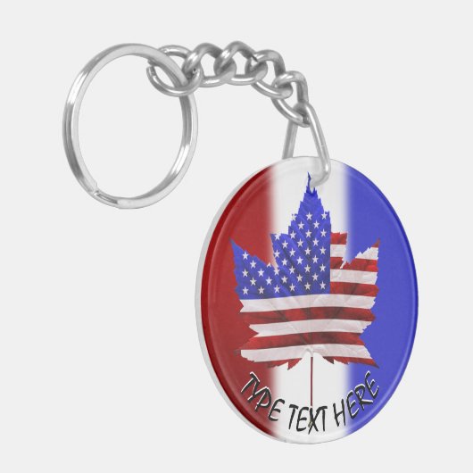 Canada USA Sleutelhanger Personalized Souvenir Sle (Voorkant Links)