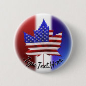Canada USA Souvenir Buttonnen - Gepersonaliseerd Ronde Button 5,7 Cm (Voorkant)