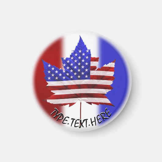 Canada USA Souvenir Fridge Magnets Magneet (Voorkant)