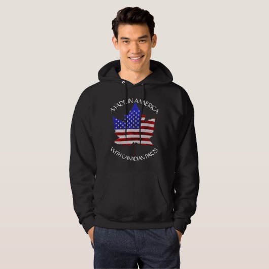 Canada USA Souvenir Hoodie Sweatshirt - Mannen (Voorkant volledig)