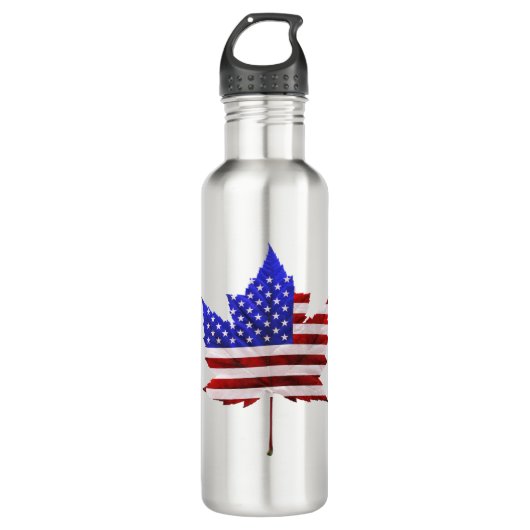Canada USA Souvenir Stainless Steel Water Bottle Waterfles (Voorkant)