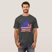 Canada USA Souvenir T-shirt Plus Size-Mannen (Voorkant volledig)